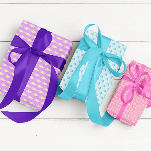 Ice Cream Wrapping Paper Sheets