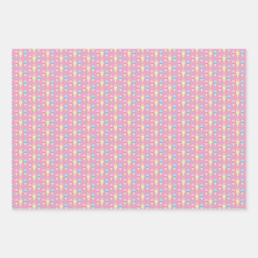 Ice Cream Wrapping Paper Sheets (Voorkant 3)