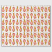 Ice Cream Wrapping Paper, Yummy, Girly and Cute Cadeaupapier (Vlak)
