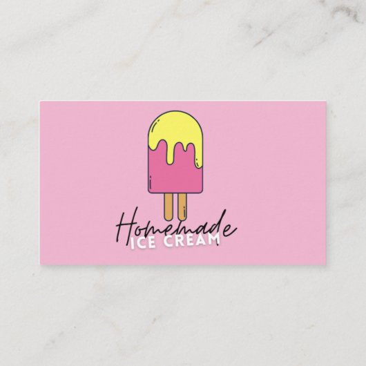 Ice Cream Yummy Ice Cream Good - Loyalty Kaart (Achterkant)