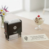 Ice Cream Zakelijk Retouradres Voorgelinkt stempel