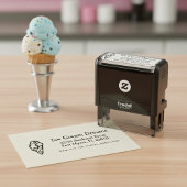 Ice Cream Zakelijk Retouradres Voorgelinkt stempel
