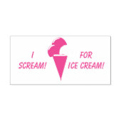Ice Cream Zelfinktende Stempel (Design)