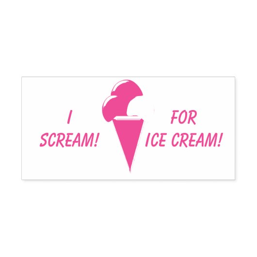 Ice Cream Zelfinktende Stempel (Design)