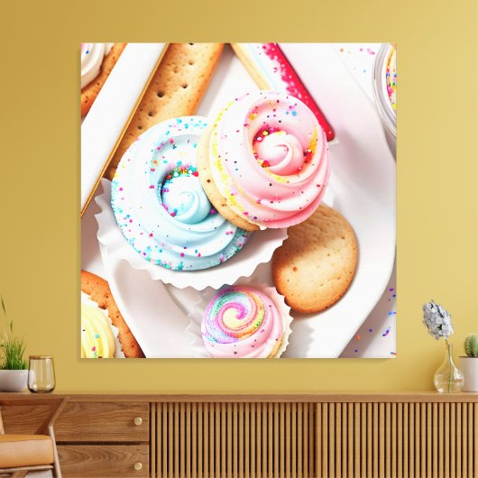 Ice Cream Zeven Canvas Afdruk (Insitu (Woonkamer))