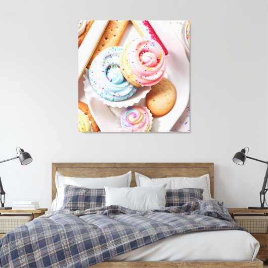 Ice Cream Zeven Canvas Afdruk (Insitu (Slaapkamer))