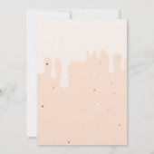 Ice Creams , Cones Birthday Invitation Kaart (Achterkant)