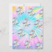 Ice Creams Macaroons Summer Tie Dye Baby shower Kaart (Achterkant)