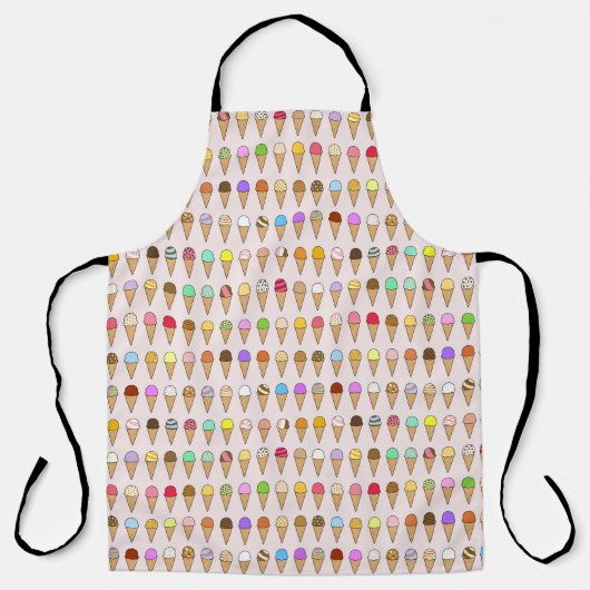 "Ice Creams of Many Flavors" Pattern Schort (Voorkant)