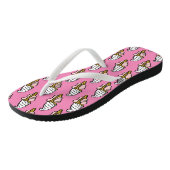 Ice Creams op een paar Teenslippers (Schuin)