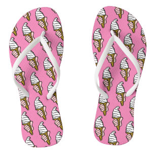 Ice Creams op een paar Teenslippers
