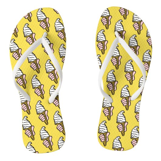 Ice Creams op een paar Teenslippers (Voetbed)