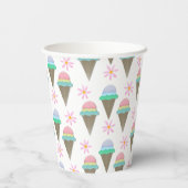 Ice Crean Cone Papieren Bekers (Achterkant)