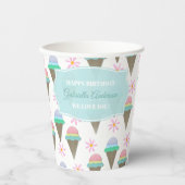 Ice Crean Cone Papieren Bekers (Voorkant)