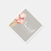 Ice crème Baby shower party Je bent te zoet Servet (Hoek)