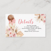 Ice crème Boho - Baby shower Invoegen Kaart (Voorkant)