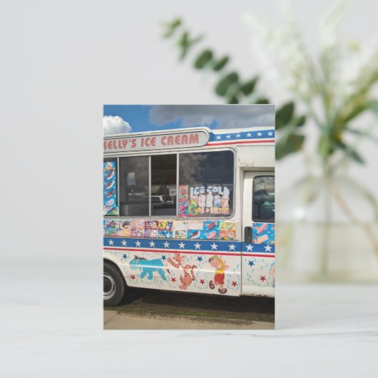 Ice crème briefkaart (Staand voorkant)