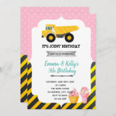 Ice crème constructiegang kaart (Voorkant / Achterkant)