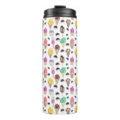 Ice crème Flavors Waterverf Patroon Thermosbeker (Voorkant)