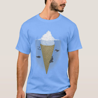 Ice-crème Iceberg Killer Whale Natuur Arctic art T-shirt