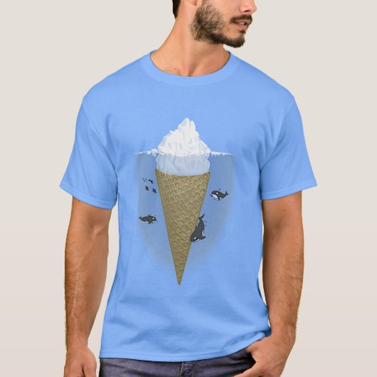 Ice-crème Iceberg Killer Whale Natuur Arctic art T-shirt (Voorkant)