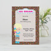 Ice crème kaart (Staand voorkant)