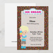 Ice crème kaart (Voorkant / Achterkant)