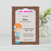 Ice crème kaart (Staand voorkant)