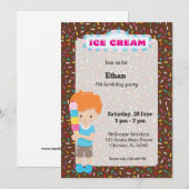 Ice crème kaart (Voorkant / Achterkant)