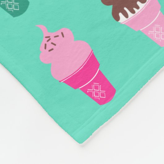 Ice crème kegels fleece blacket (Hoek)