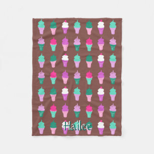 Ice crème kegels fleece blacket deken