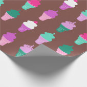 Ice crème-kegels, verpakkingspapier cadeaupapier (Hoek)