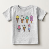 Ice-crème kinder top - kies uw eigen kleur! (Voorkant)