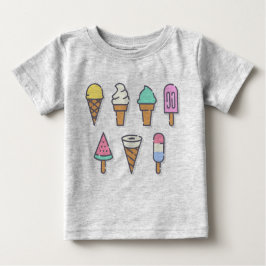 Ice-crème kinder top - kies uw eigen kleur!