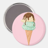 Ice crème-kool magneet (Voorkant / Achterkant)