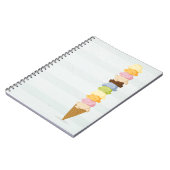 Ice crème-laptop notitieboek (Linkerzijde)