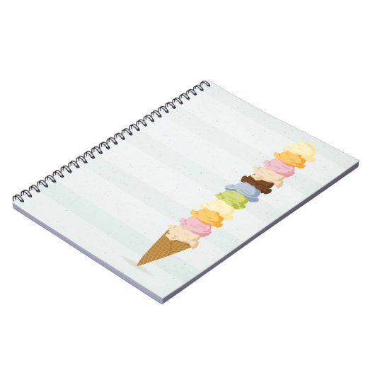 Ice crème-laptop notitieboek (Linkerzijde)