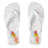 Ice crème maakt alles beter teenslippers (Voetbed)