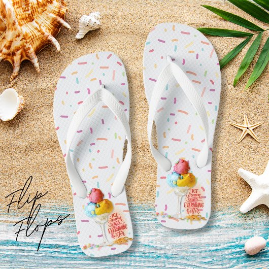 Ice crème maakt alles beter teenslippers