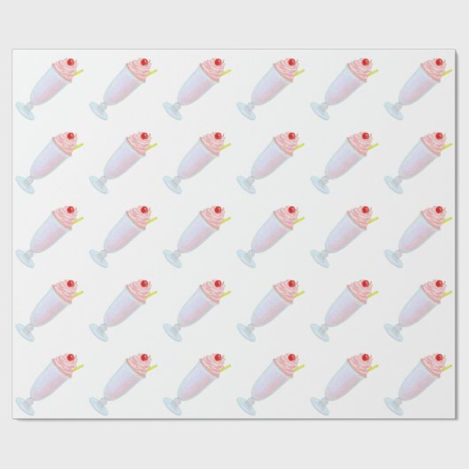Ice crème milkshake cadeaupapier (Vlak)
