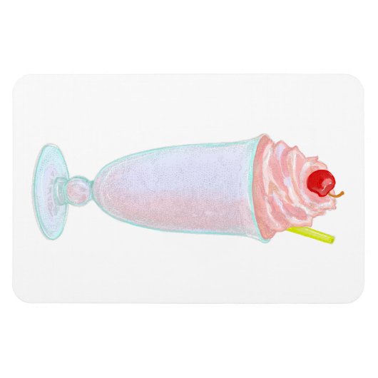 Ice crème milkshake magneet (Horizontaal)