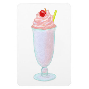 Ice crème milkshake magneet