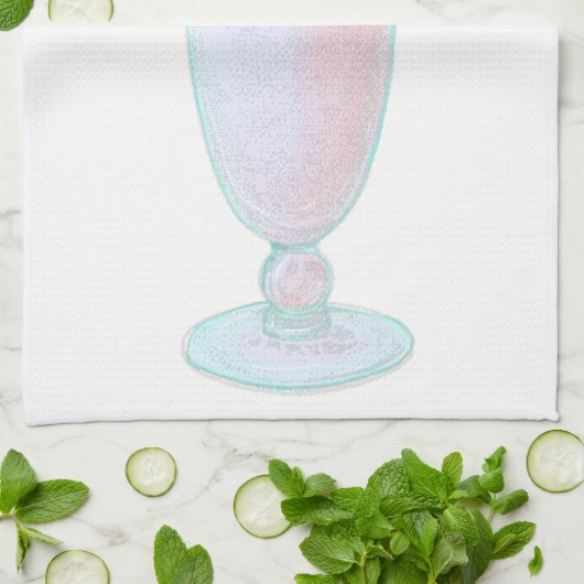 Ice crème milkshake theedoek (Gevouwen)