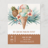 Ice crème parlor flyer (Voorkant)