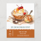 Ice crème parlor flyer (Voorkant)
