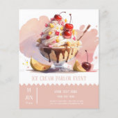 Ice crème parlor flyer (Voorkant)