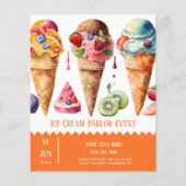 Ice crème parlor flyer (Voorkant)