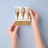 Ice crème parlor flyer (Hand)