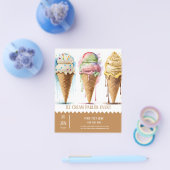 Ice crème parlor flyer (Enkel)