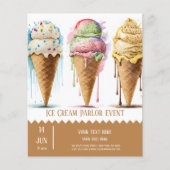 Ice crème parlor flyer (Voorkant)
